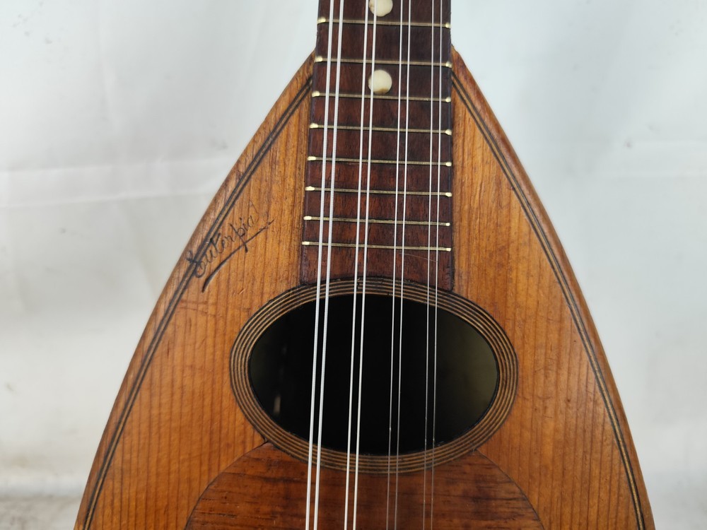 Mandolin 4/4 Signed Suterpia 1900 Naples 曼陀林 만돌린マンドリン