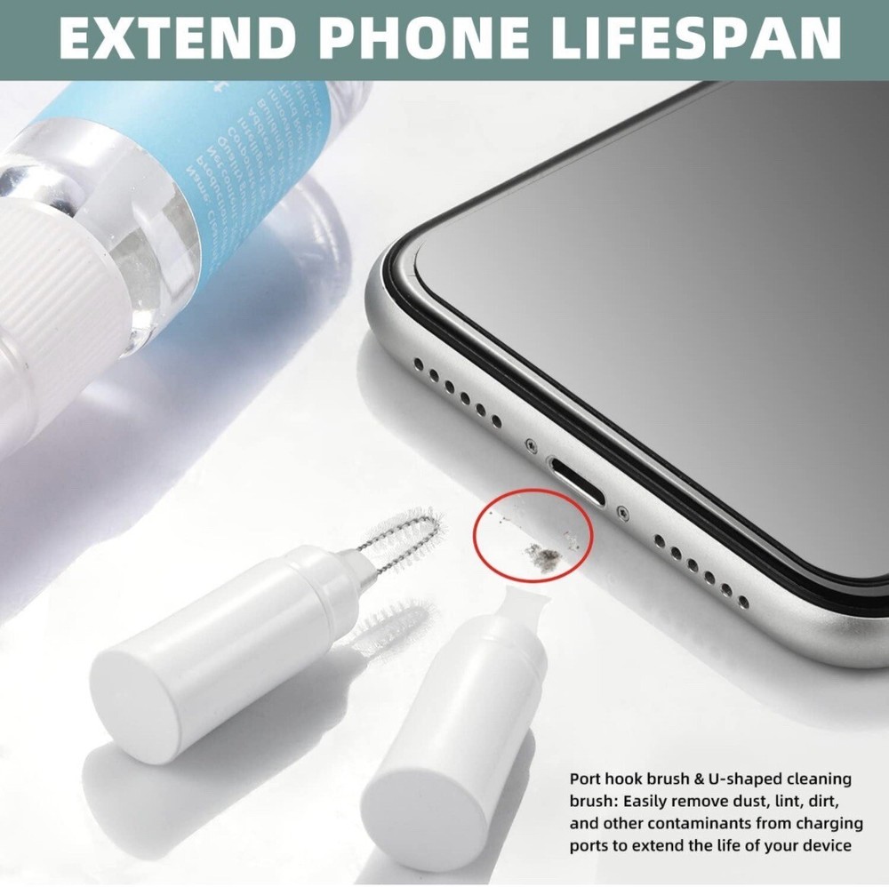 Cleaner Kit for Airpod, iPhone Cleaning Kit, Multi-Function Airpod Cleaner Kit