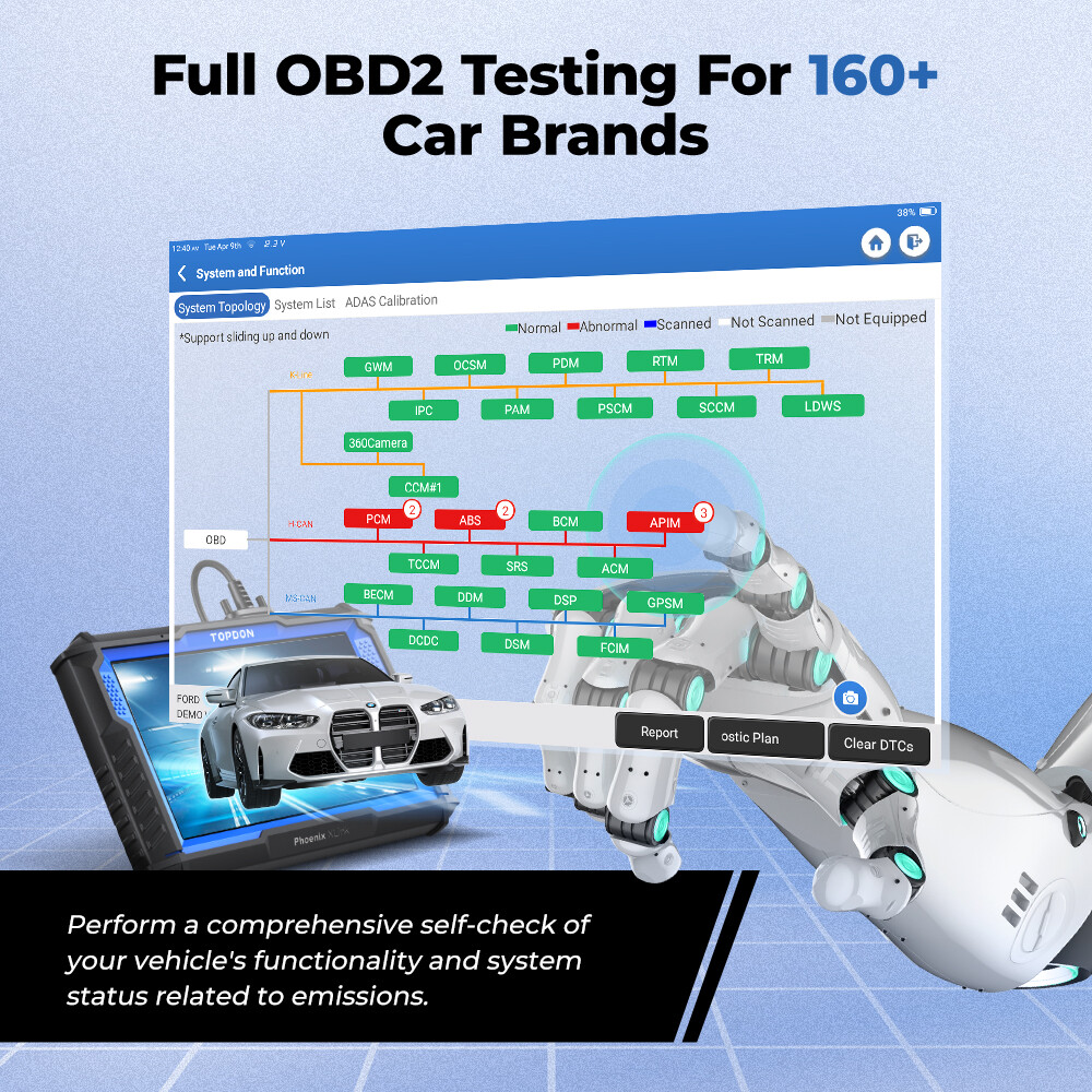 TOPDON Phoenix Xlink Cloud-Based Programming & Coding Tool Diagnostic Scanner