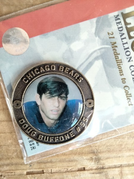 DOUG BUFFONE CHICAGO BEARS LEGENDS 2004 Medallion Coin New NOS