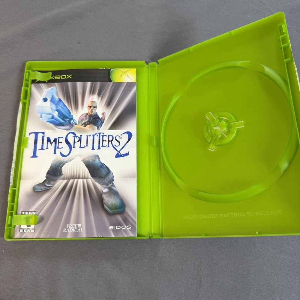 Time Splitters Original Xbox Replacement Case and Manual Only - NO GAME