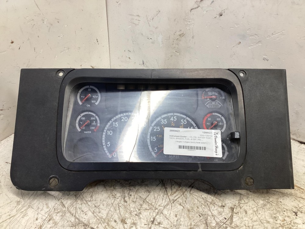 2011-2014 Freightliner CASCADIA Speedometer Instrument Cluster - Used