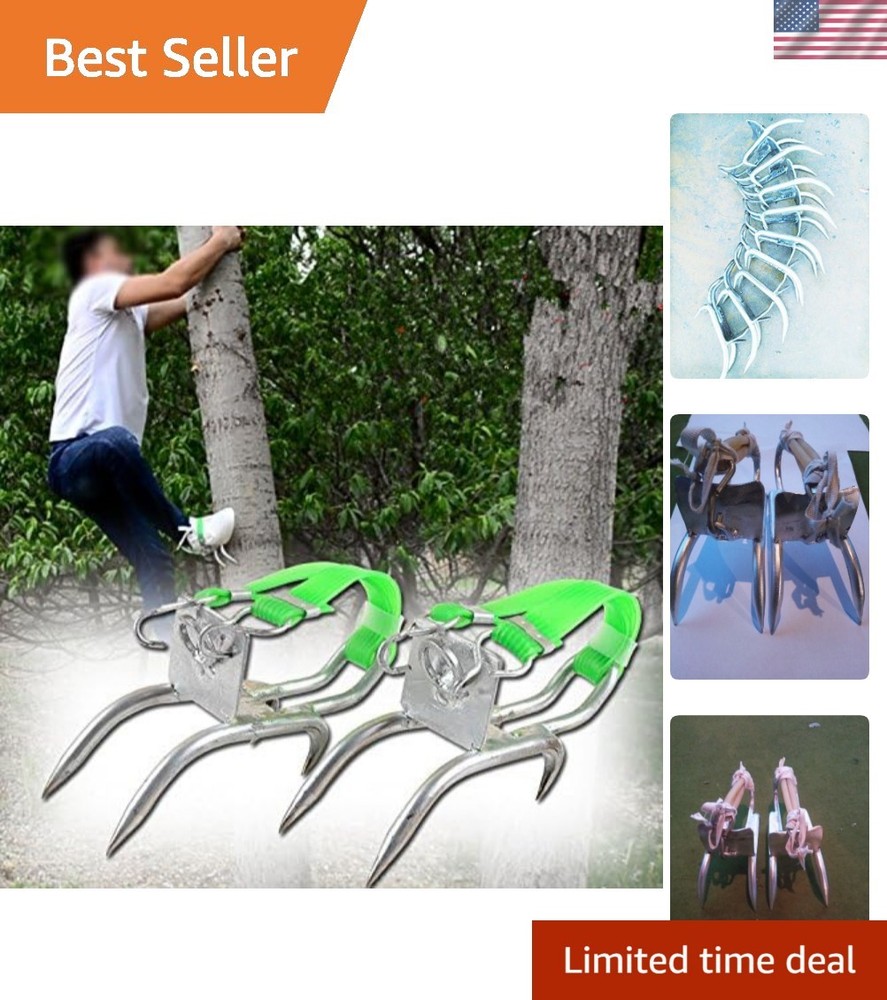 Compact Tree Climbing Spikes - Learn & Master Tree Climbing Techniques Safely