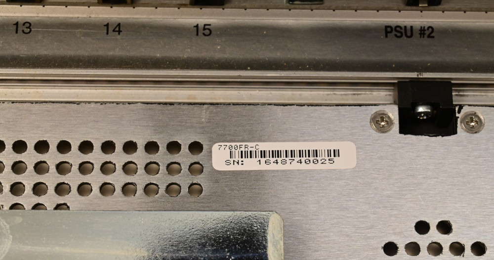 Evertz 7700 Multiframe Chassis Empty w/ Backplane Rack Mount 7700FR-C