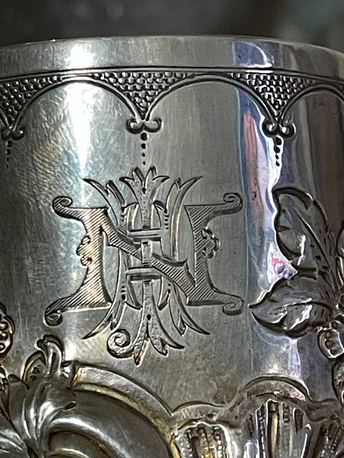 1892 George Maudsley Jackson Sterling Silver Cup 154 Grams