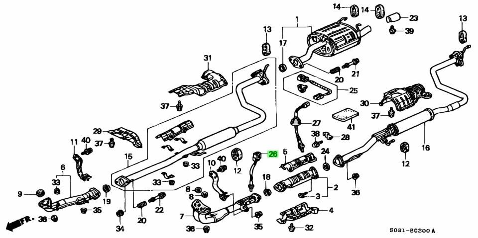 HONDA GENUINE SENSOR 36531 - P2T - 003