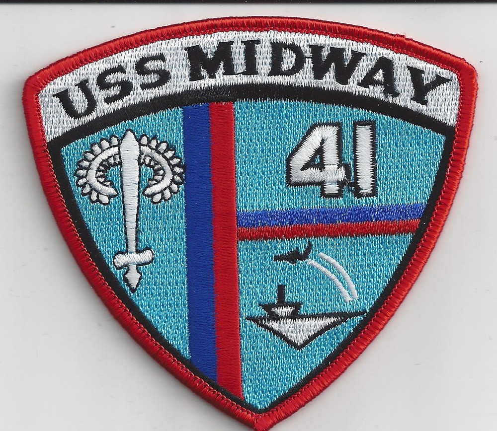 USS Midway CV-41 Patch - Cat No. C7238