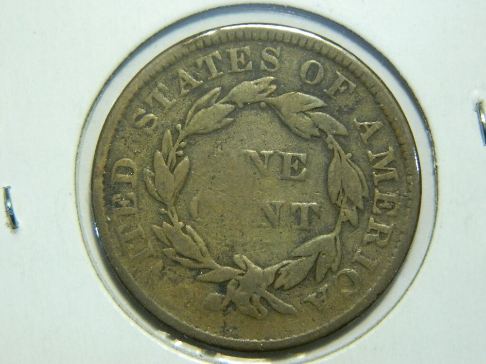 1835 ~ CORONET HEAD ~ LARGE CENT ~ VG (Lot#949)