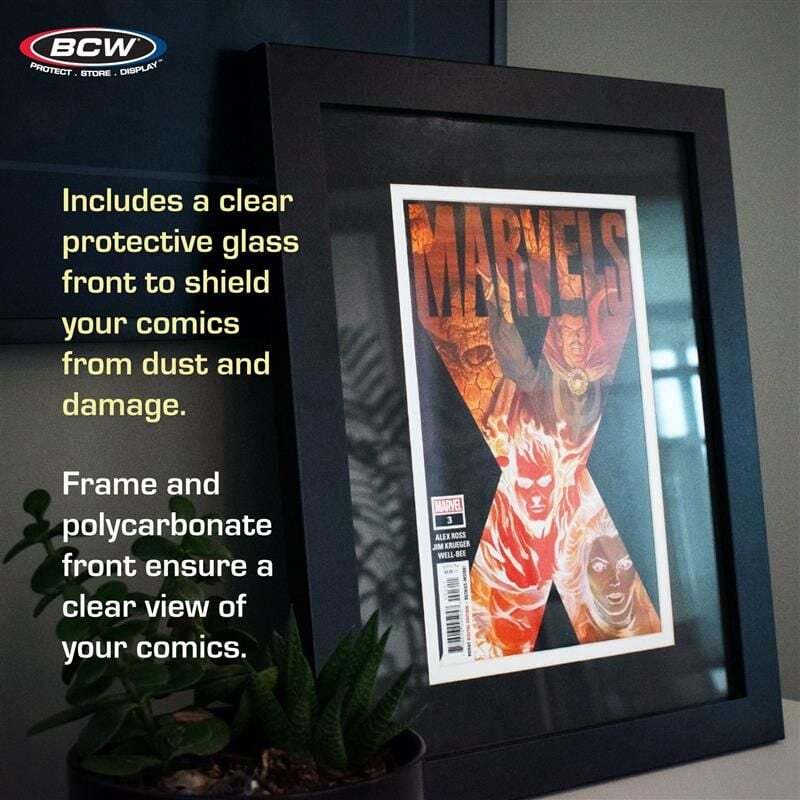 2 BCW Current Comic Book Black Wood Frames