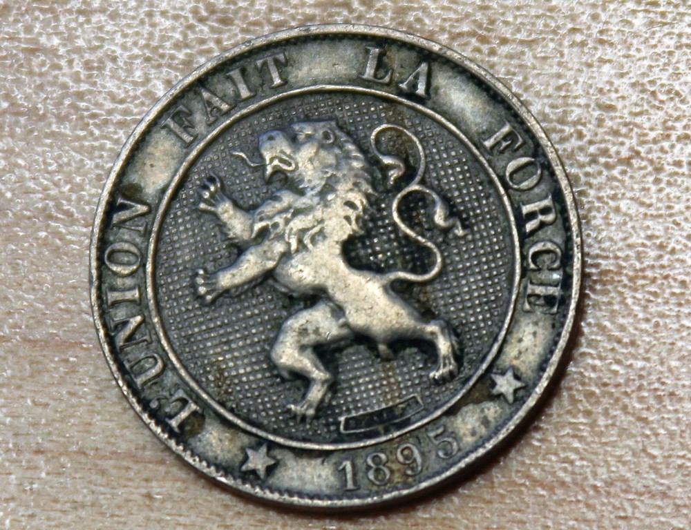 1895 Belgium 5 Centimes French text