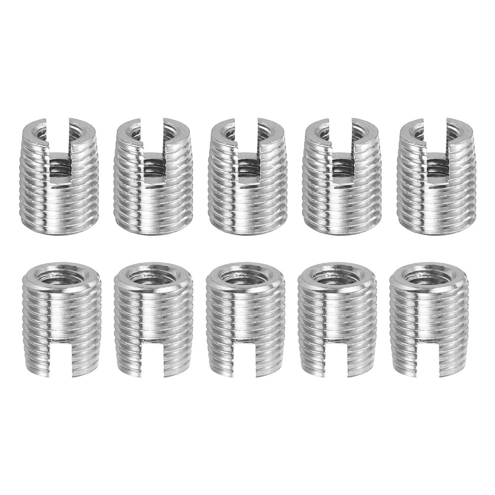 Self Tapping Threaded Inserts, 15pcs Inner M3 M5x6 303 Stainless Steel Nuts