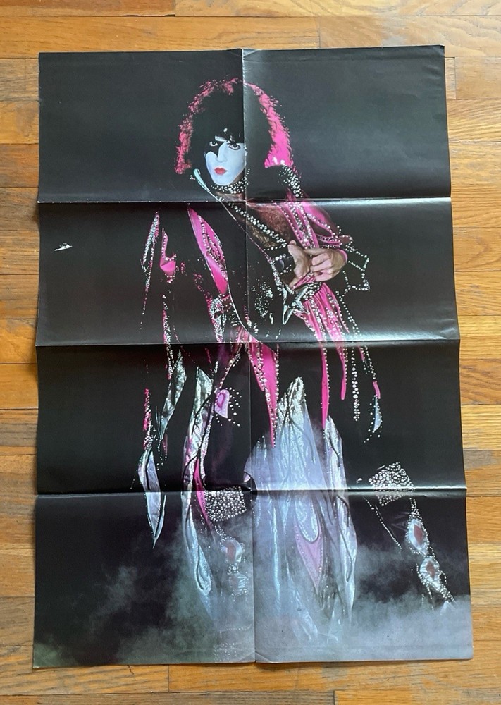 KISS 1970’s Poster Vintage Kiss Original Double Sided Poster 21x31 Inches