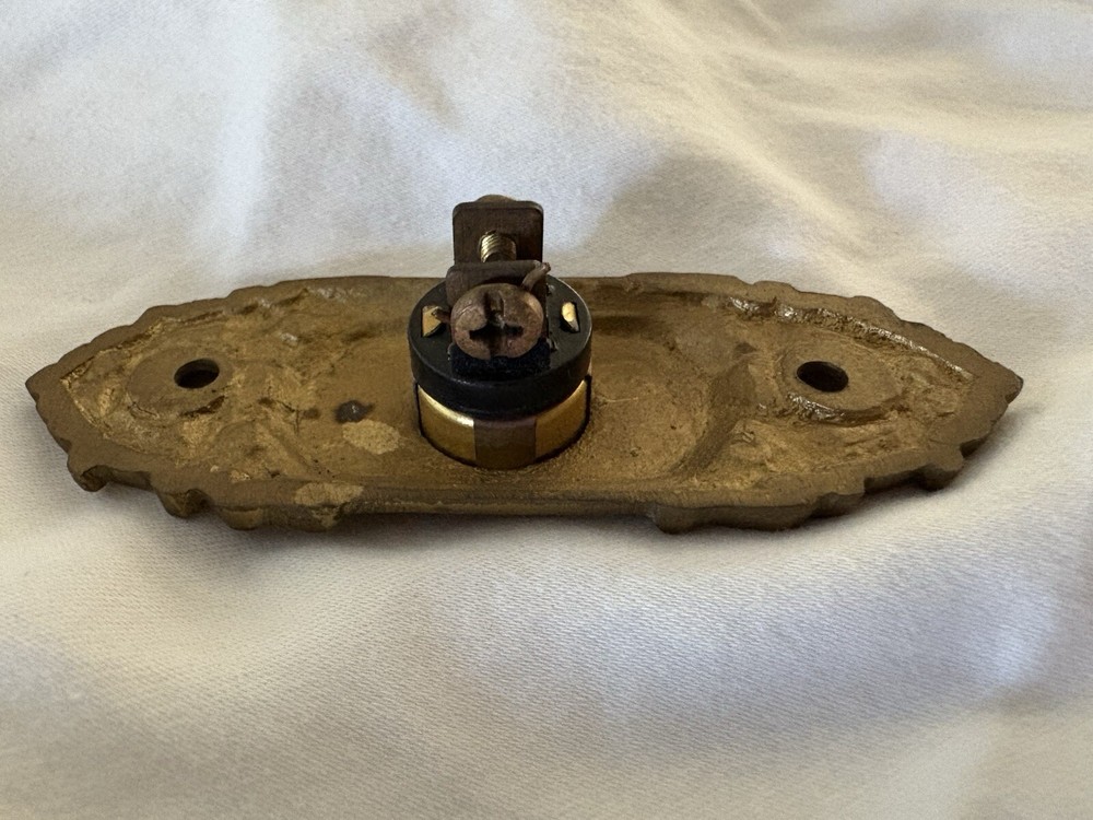Ornate Brass Door Bell Switch