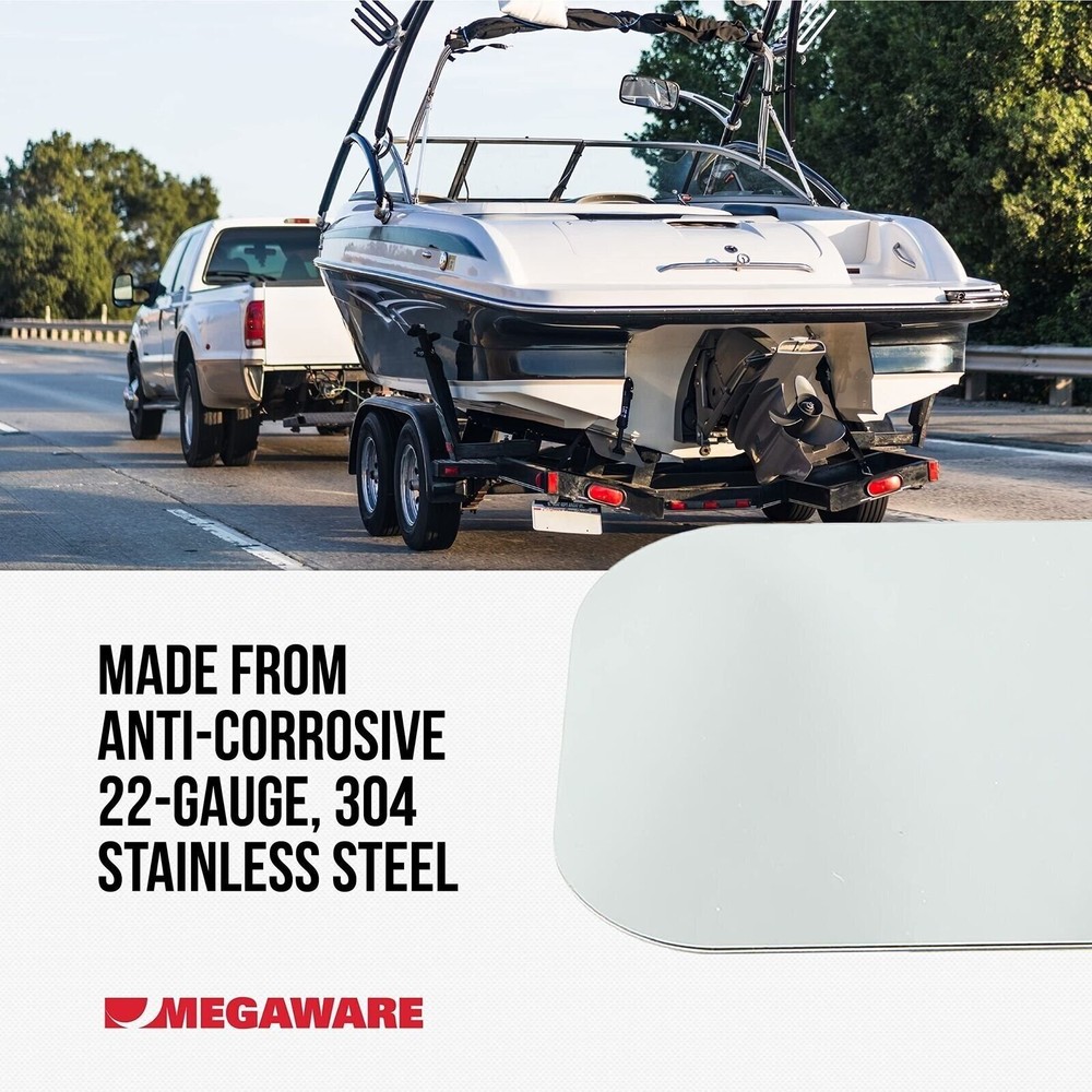 Megaware ScuffBuster Standard - 5.75" x 4.5" - Solid Bowguard - 22G - Sta