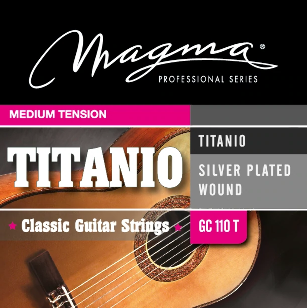 Magma Classical Guitar Strings Normal Tension Titanium Nylon-Silver Plated Coppe