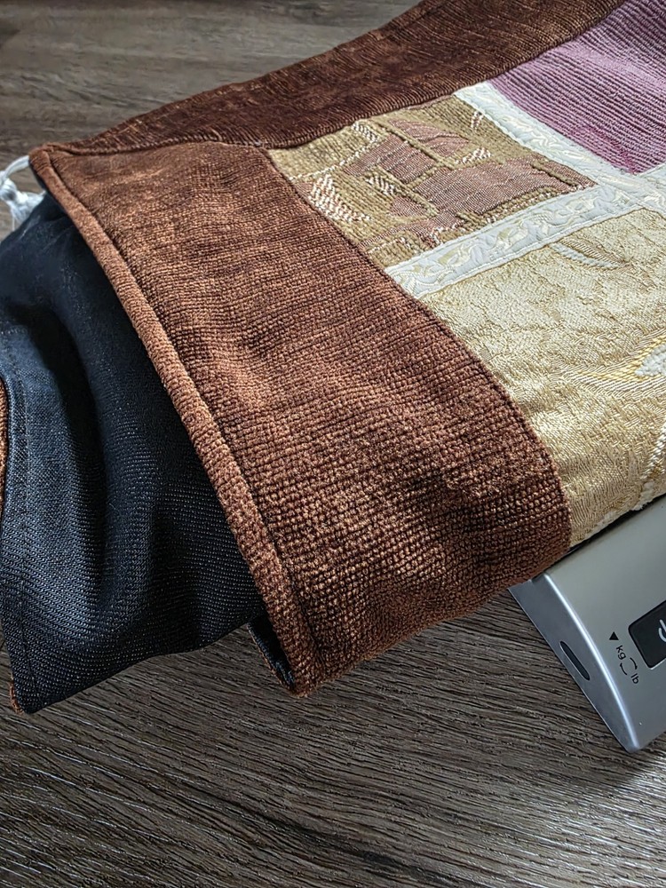 Handmade Patchwork Table Runner 56x19 Earth Tone Quilted Decor