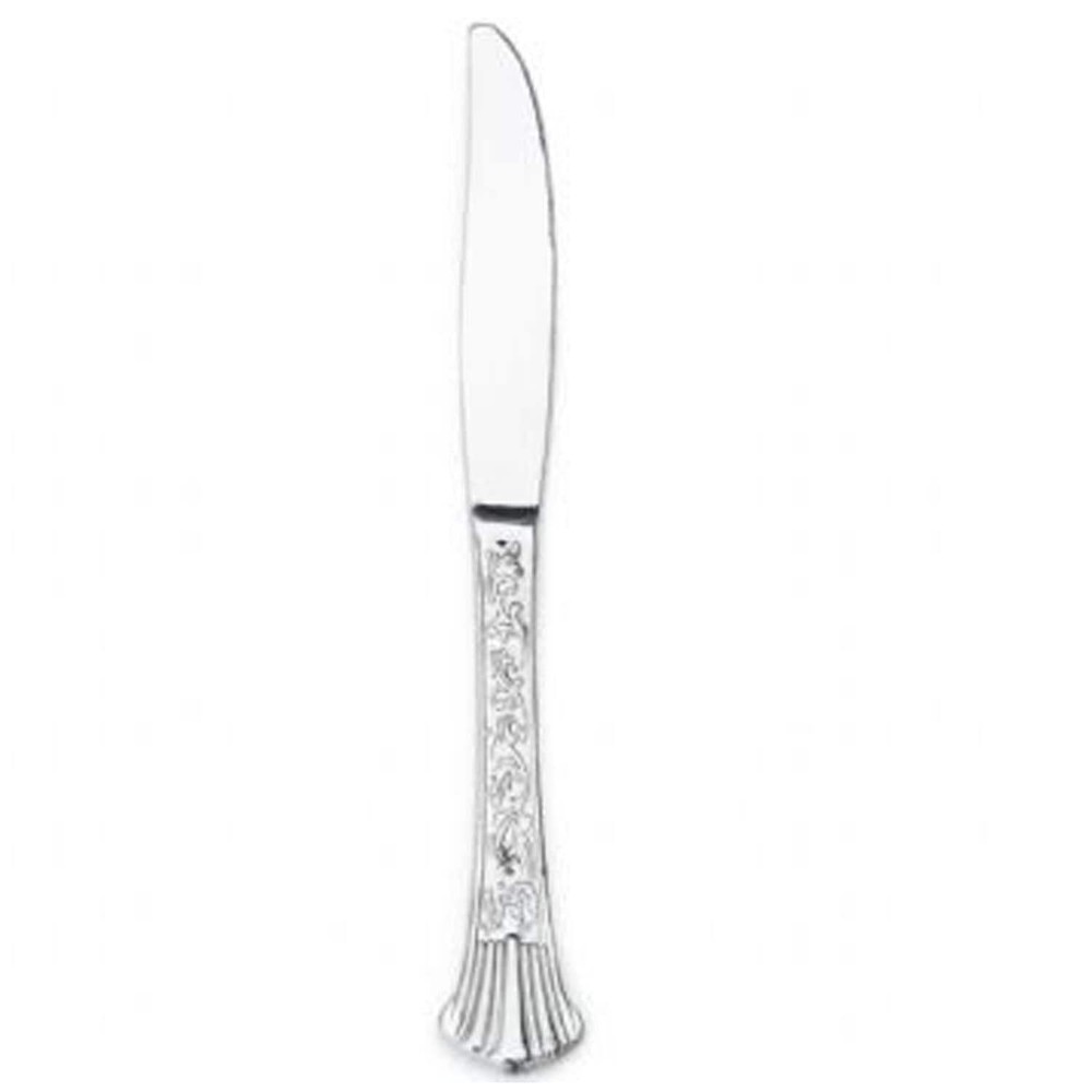 Simcha Silver Plastic Knives 20 Pack