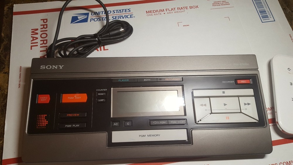 Vintage Sony RM-E100V Analog Video Editing Controller