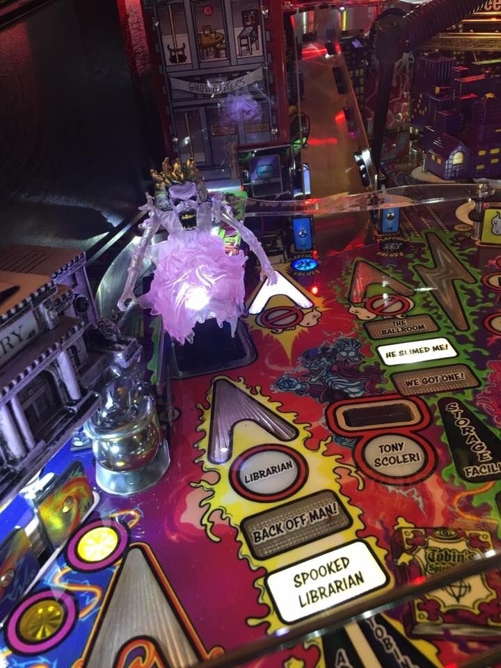Ghostbusters GB Pinball Machine LIBRARIAN LED Mod Stern
