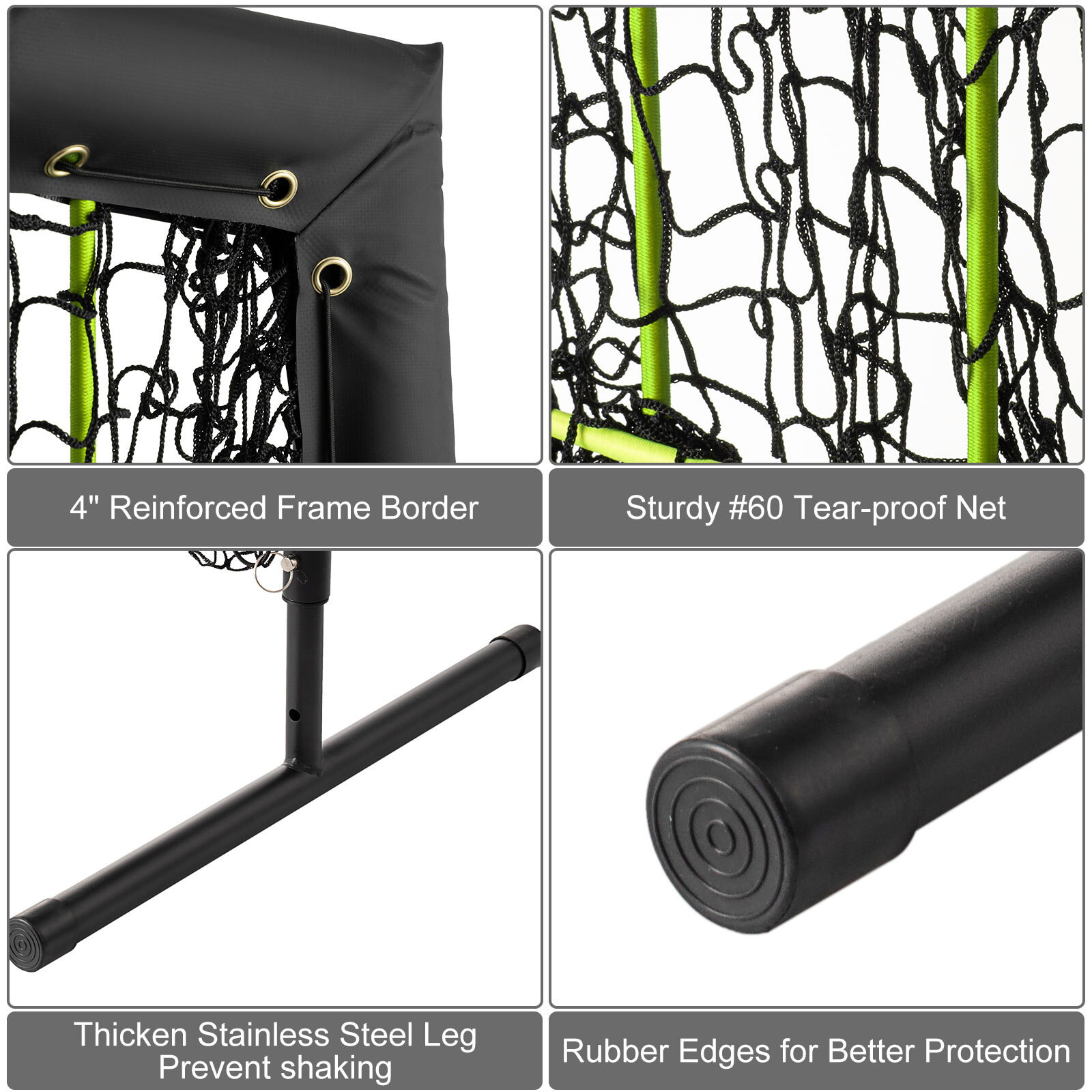 Baseball & Softball Pitchers Target | 9 Pocket Pitching Net 3 Adjustable Setting