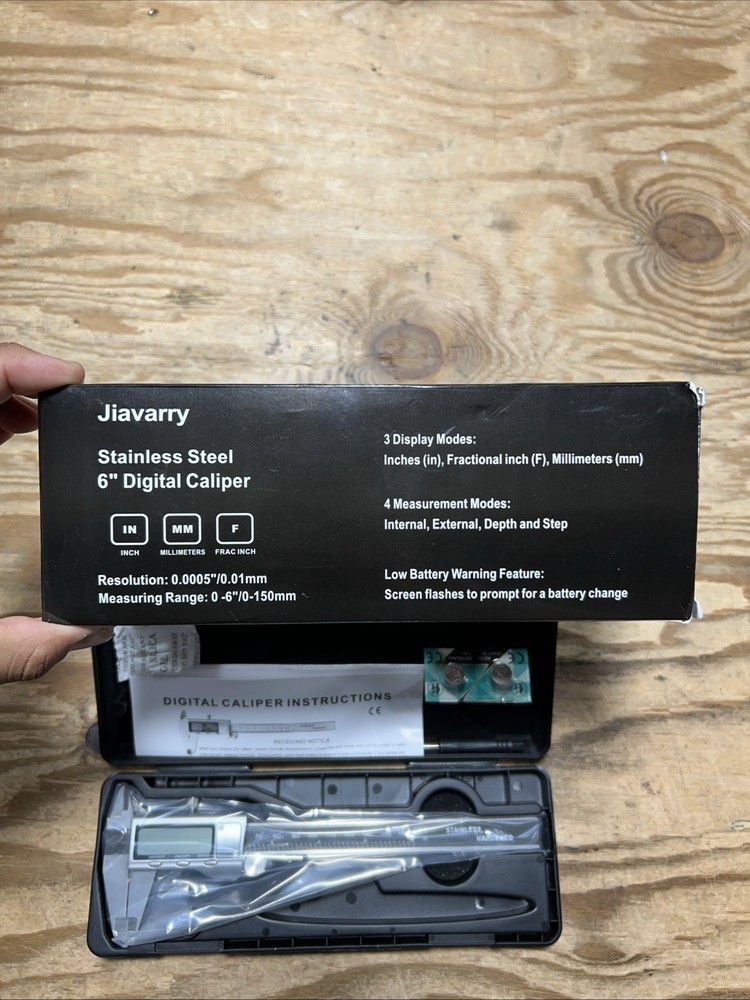 Digital Caliper Measuring Tool, 6 Inch Caliper Tool with Large LCD Screen, Ea...