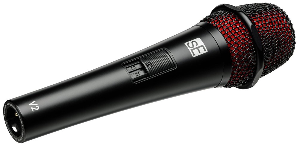 Se Electronics V2 SWITCH Dynamic Handheld Microphone Vocal Mic+Backpack