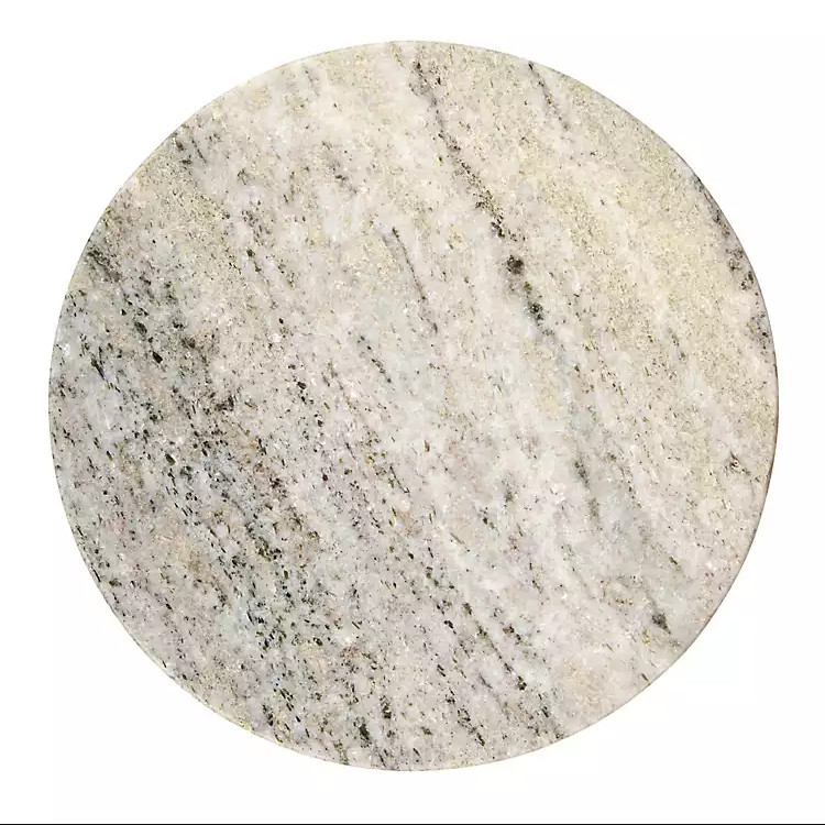 Kirklands Round Kimmie Marble Side Table