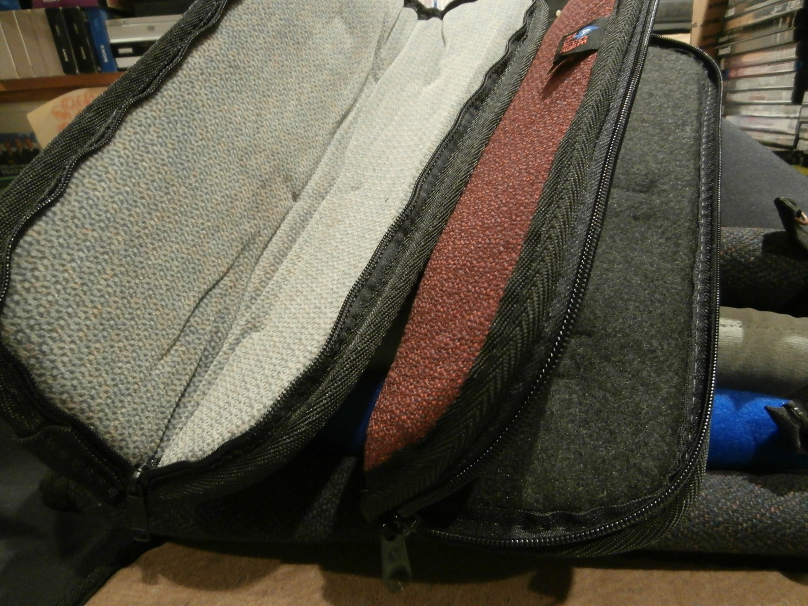 DAGGER CASES (4) 18" X 5" PADDED CASES FOR WWII MILITARY DAGGERS AND KNIVES