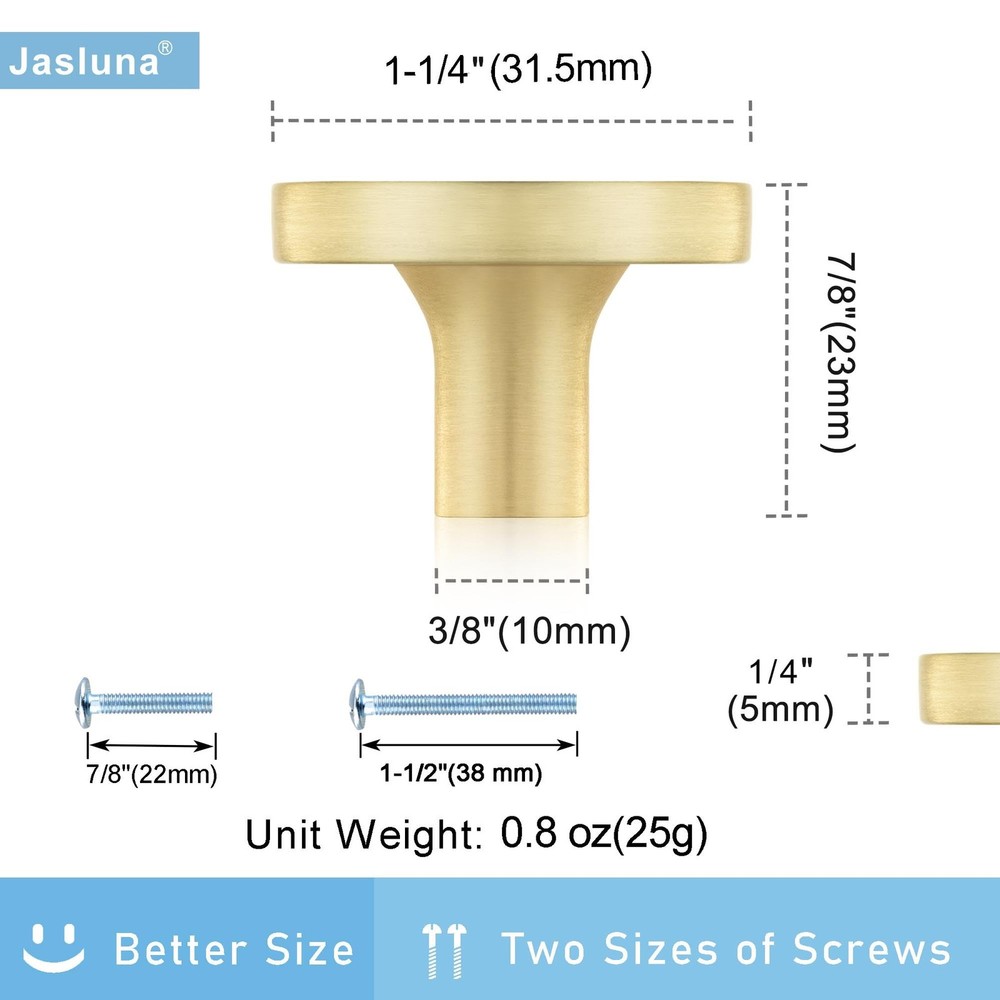 12 Pack Round Gold Cabinet Drawer Knobs,1.25" Decorative Pearl Drawer Pulls,B...