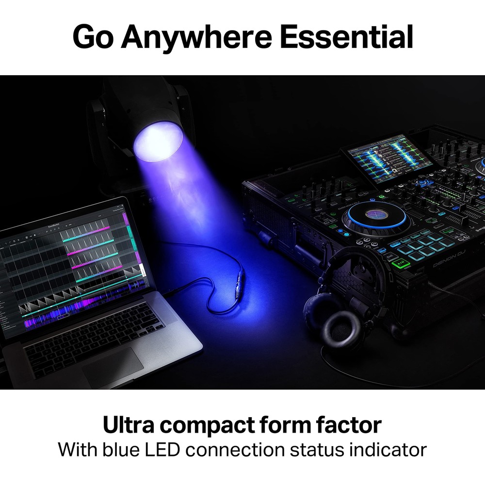 Micro DMX Interface - Ultra-Compact USB to DMX Interface with 3-Month Free So...