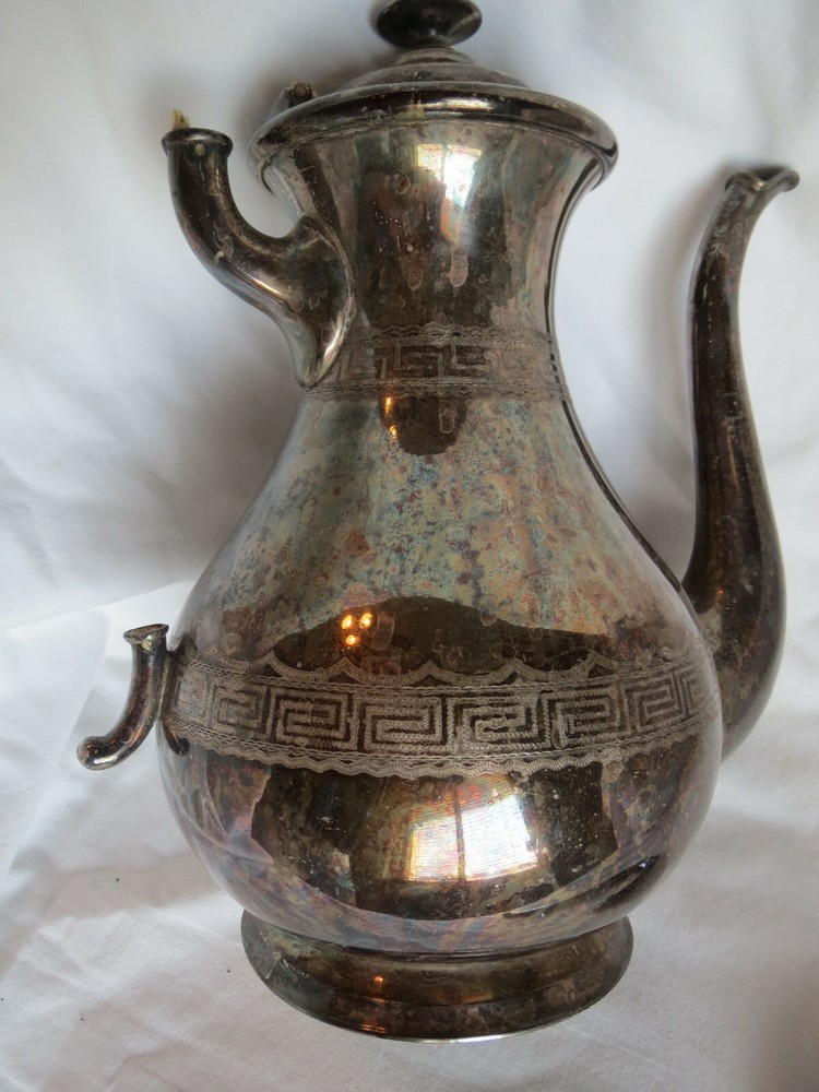 Antique Henniger German Silverplate Coffee Pot