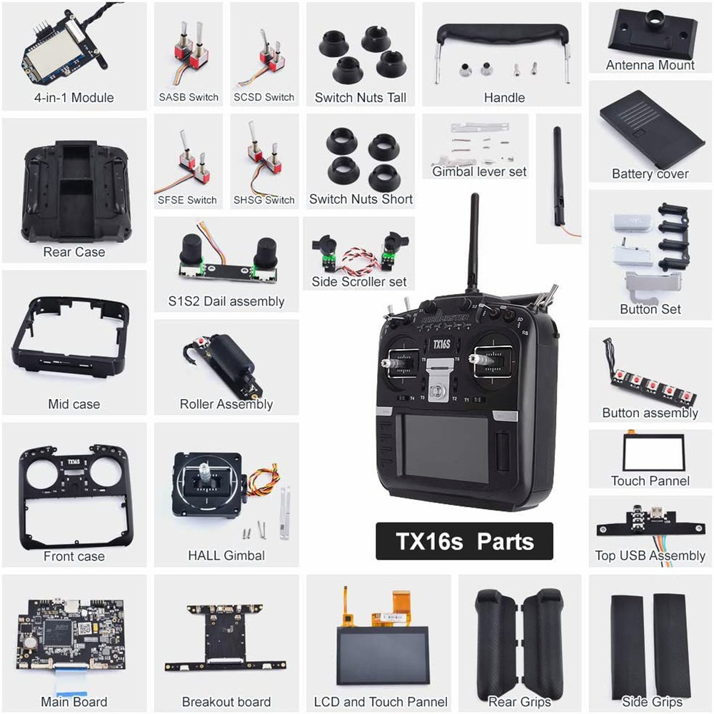 RadioMaster TX16s Replacement SH + SG Switch Assembly