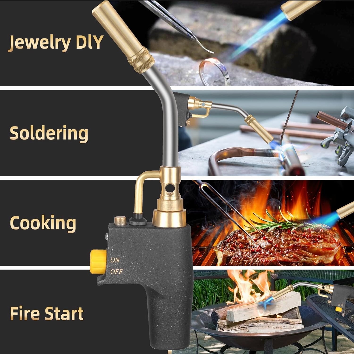 Propane Torch Head Mapp Gas Torch Map GasTorch Kit Welding Torch Brazing Torch