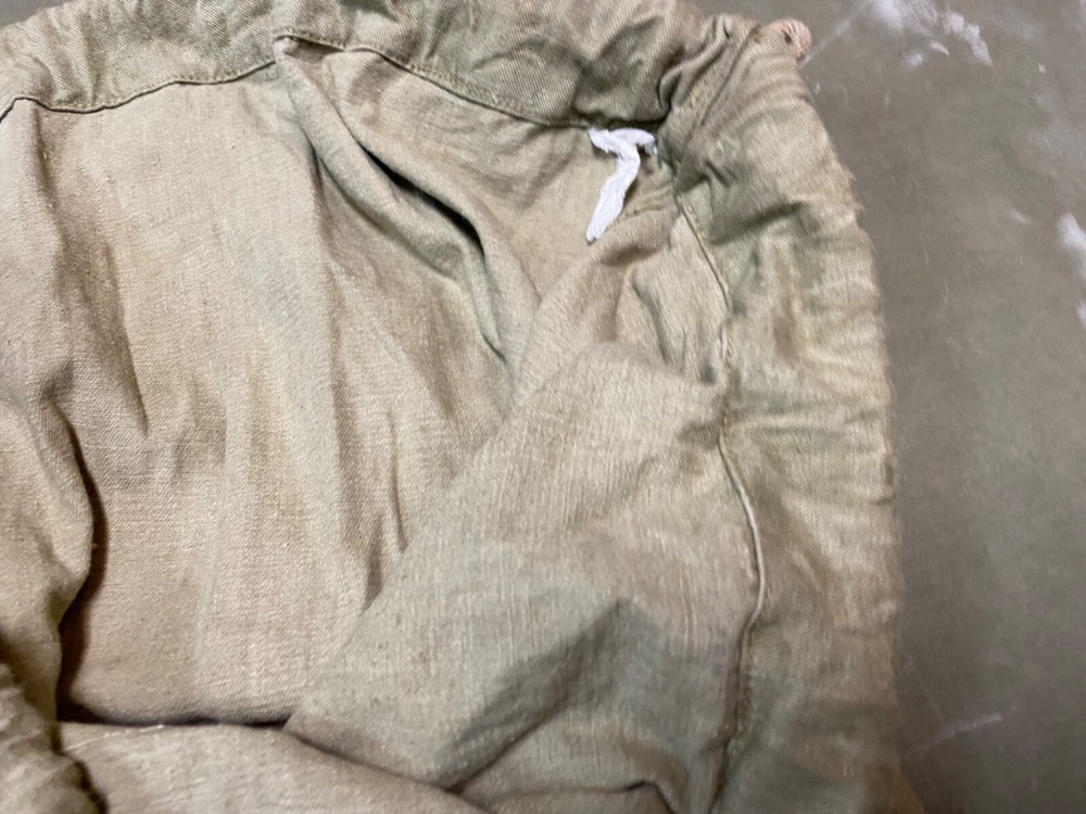 ORIGINAL WWII US ARMY INFANTRY BARRACKS LAUNDRY CARRY BAG- KHAKI,