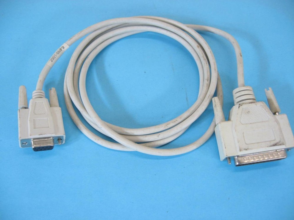6ft. Serial Computer Cable DB9-F x DB25M Data 72"