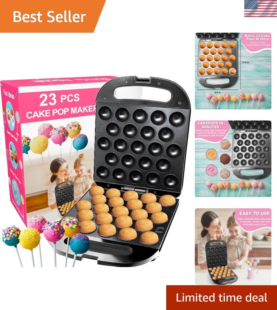 23 Cake Pop Maker Machine – Electric Non-Stick Baker, Fast Heating, Easy to U...