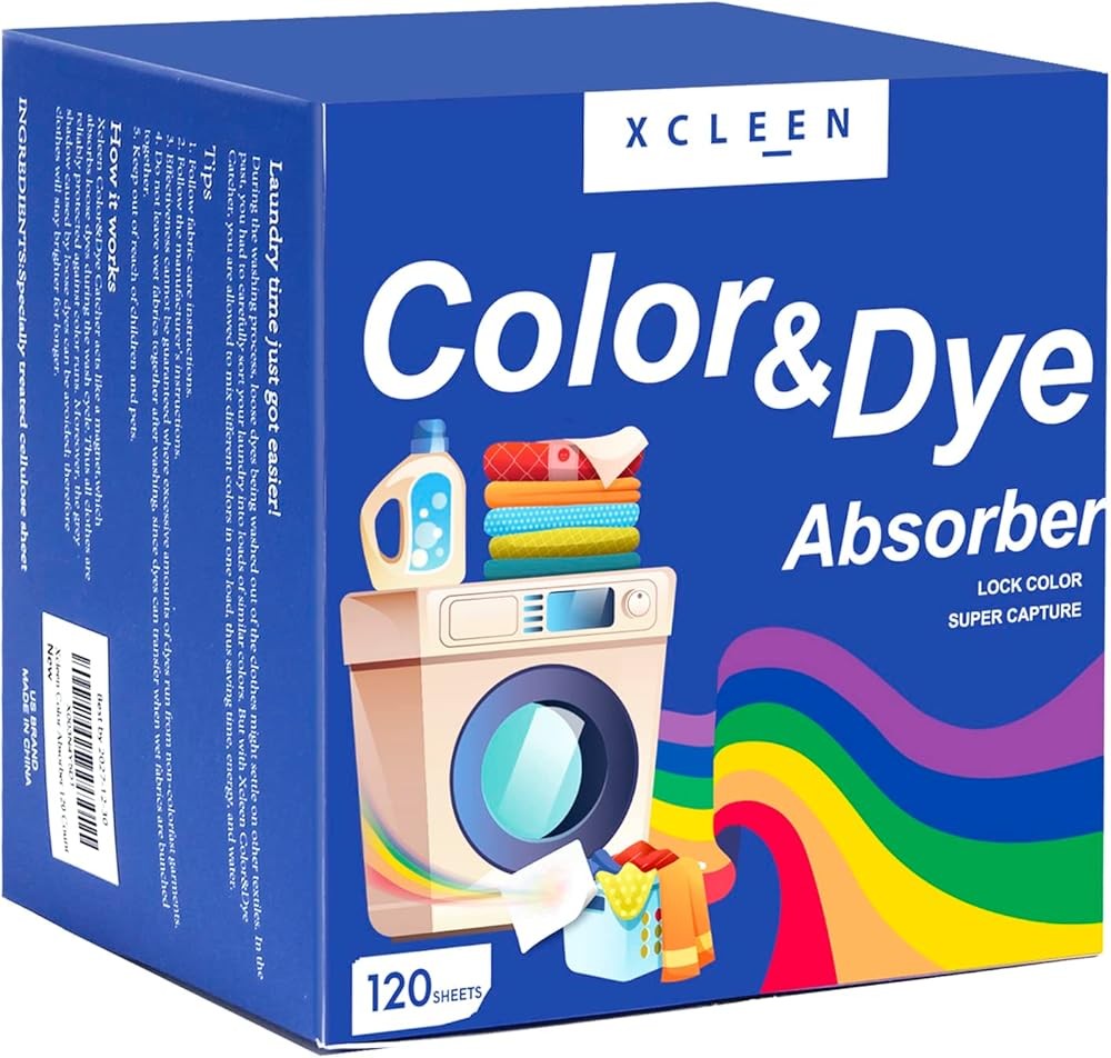 Color Absorber Laundry Sheets, Dye Catcher to Prevent Clothes from