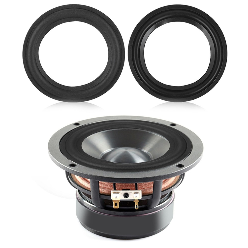 2 Speaker Rubber Edge Black 4'' Repair Part Replacement