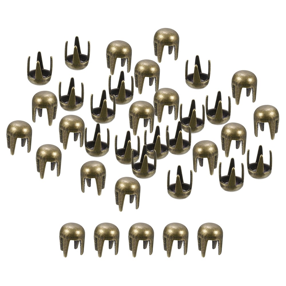 160Pcs Bronze 2.5mm Round Dome Rivets for DIY Leather Craft