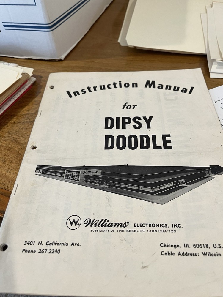 Dipsy Doodle Pinball Manual & Schematic