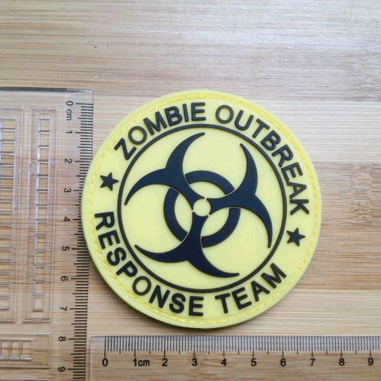 ZOMBIE HUNTER OUTBREAK RESPONSE TEAM TACTICAL BIOHAZARD 3D PVC PATCH