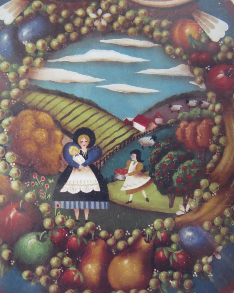 MaryJane Todd PICKING APPLES FALL FRUIT SIGN TOLE PAINTING PATTERN PACK