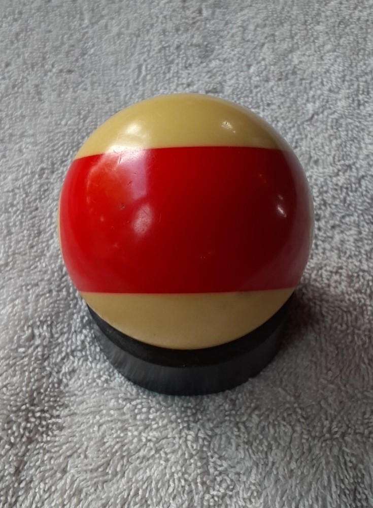 Vintage Bakelite Billiard # 11 Pool Ball. Red