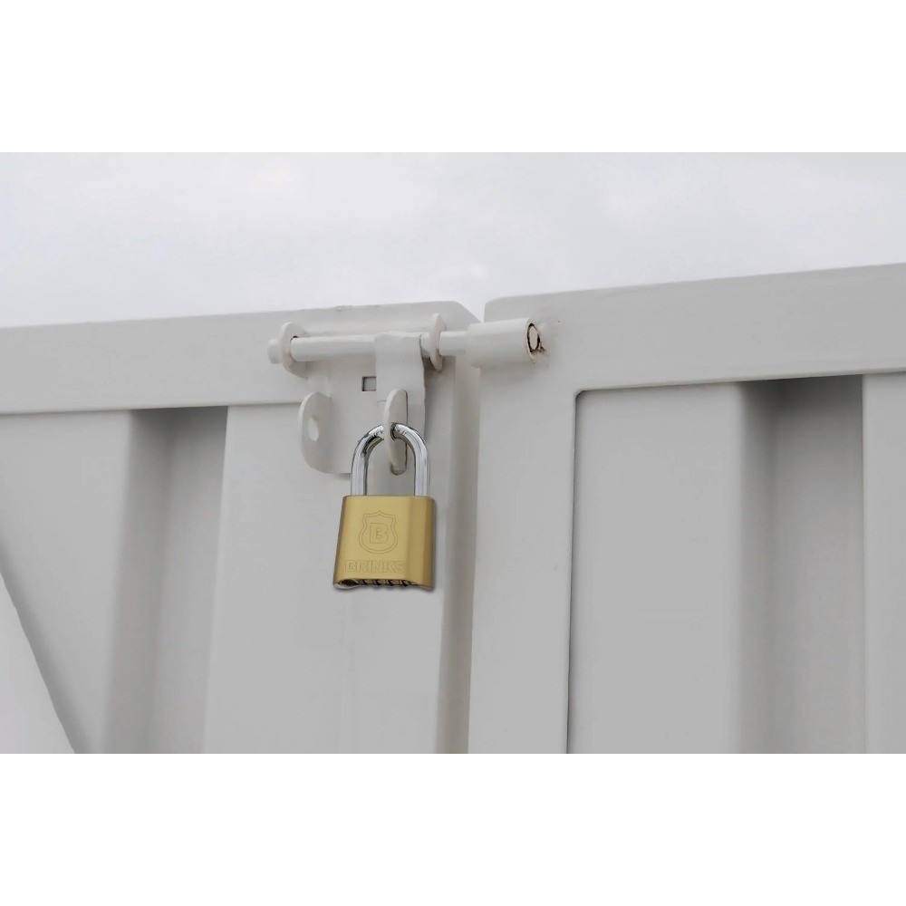 Resettable Combination Padlock Solid Brass 50mm Body 1 inch Shackle Keyless Lock