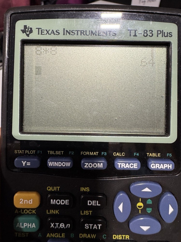 Texas Instruments TI-83 Plus Graphing Calculator Tested And Working Read