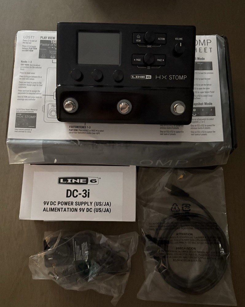 Line 6 HX Stomp Guitar Multieffects Floor Processor- Pristine In Box