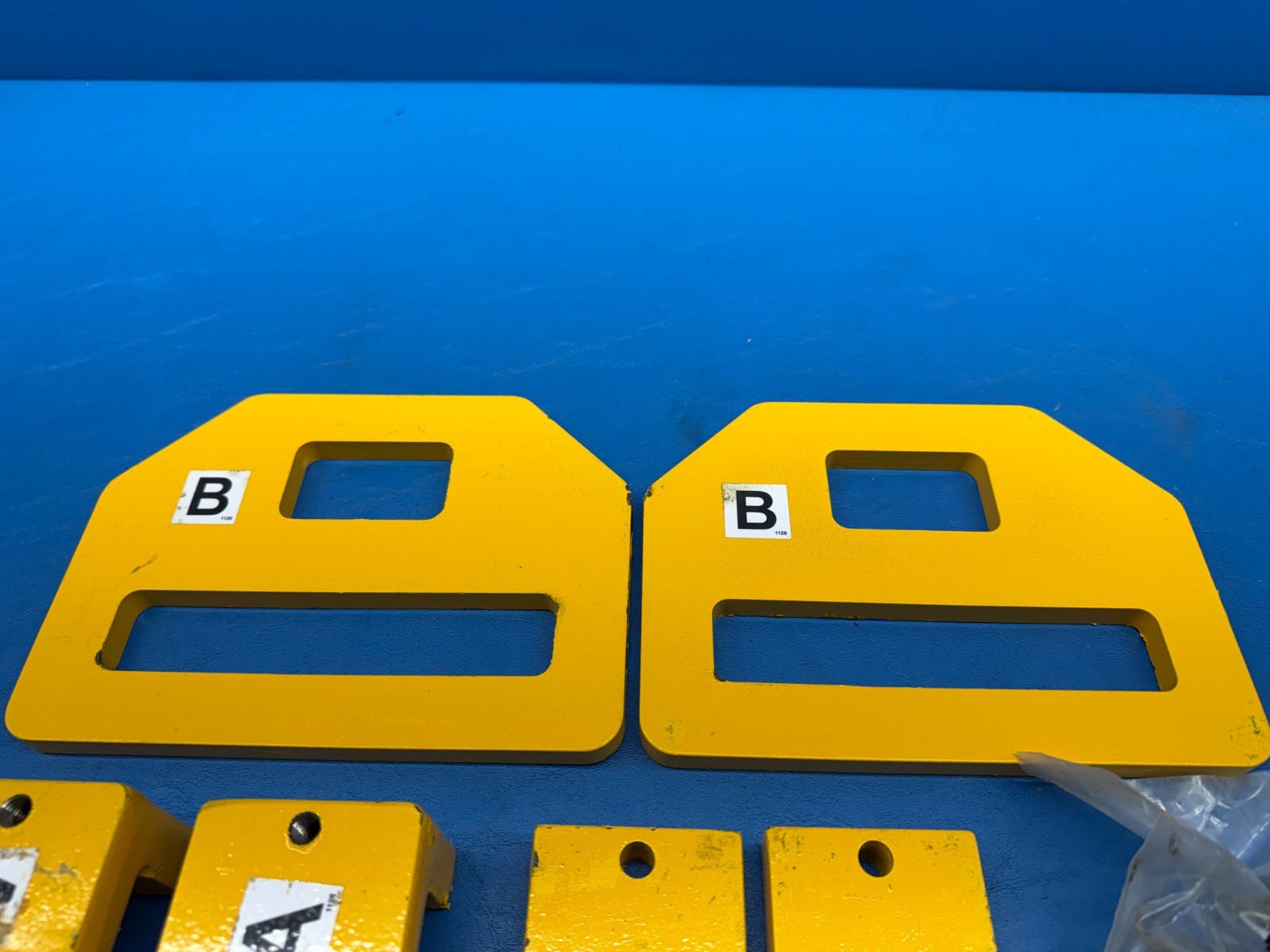 Vestil FTDC-6-4400 4,400lbs Capacity Forklift Yellow Tie-Down Clamps