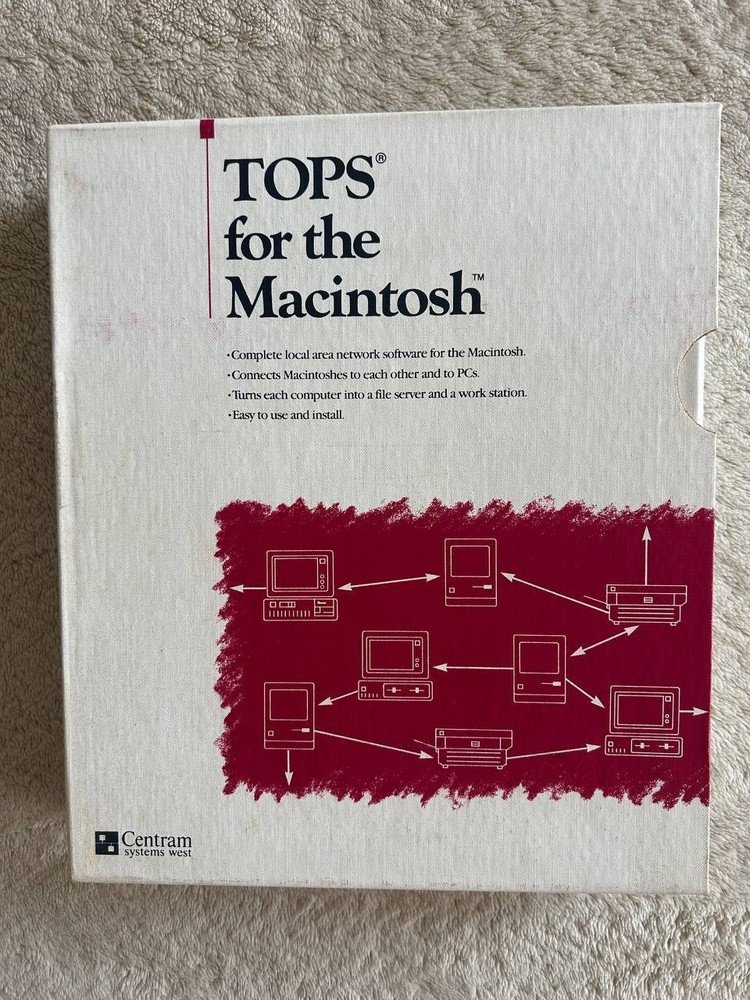 TOPS for the Macintosh. Apple software Complete Local Area Network