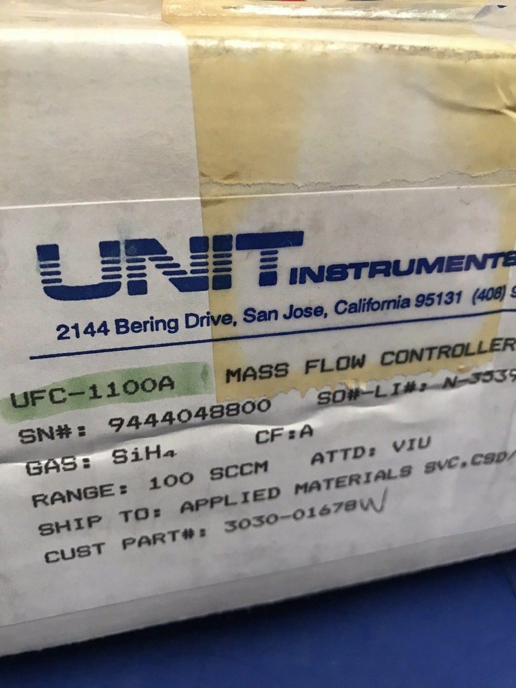 Unit UFC-1100A Mass Flow Controller SiH4, 100 SCCM, Reburbished