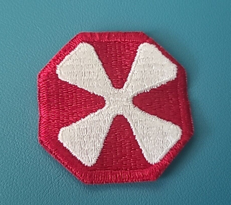 8th Army Patch-Cut Edge-Snow Back----Original WW-II*